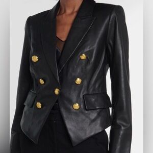 Veronica Beard Leather Blazer